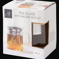 Absolu Chic theeglas met zeefje en deksel