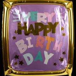 Avec folieballon XL Happy Birthday