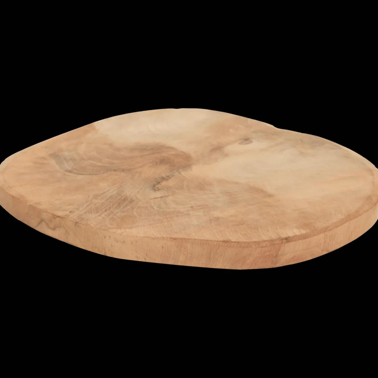 Decoratieve teakhouten schijf