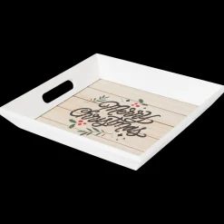 Dienblad met kerstprint