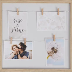 Fotolijst met knijpers en ledlampjes