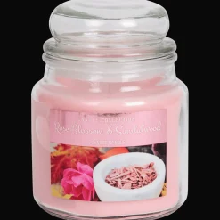 Geurkaars in glazen pot