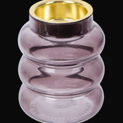 Glazen theelichthouder