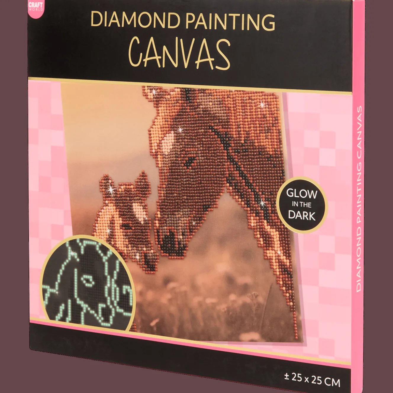 Glow-in-the-dark diamond painting