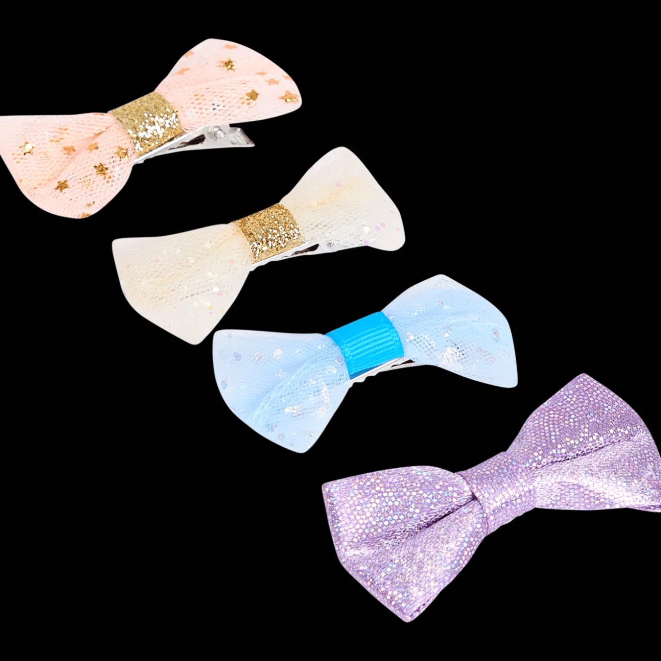 Haarclipjes met strikjes