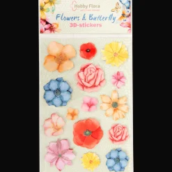 Hobby Flora vlinder- en bloemenstickers