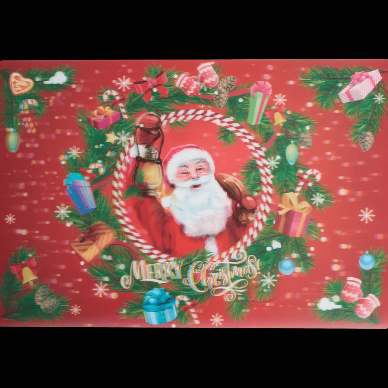 Holografische placemat Kerst