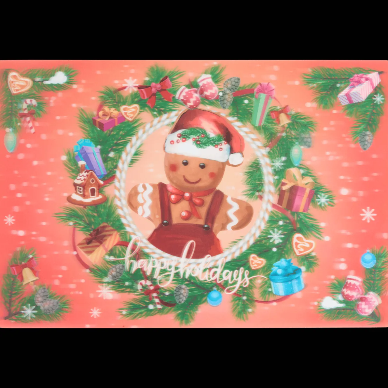 Holografische placemat Kerst