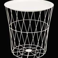 2-in-1 bijzettafel en draadmand