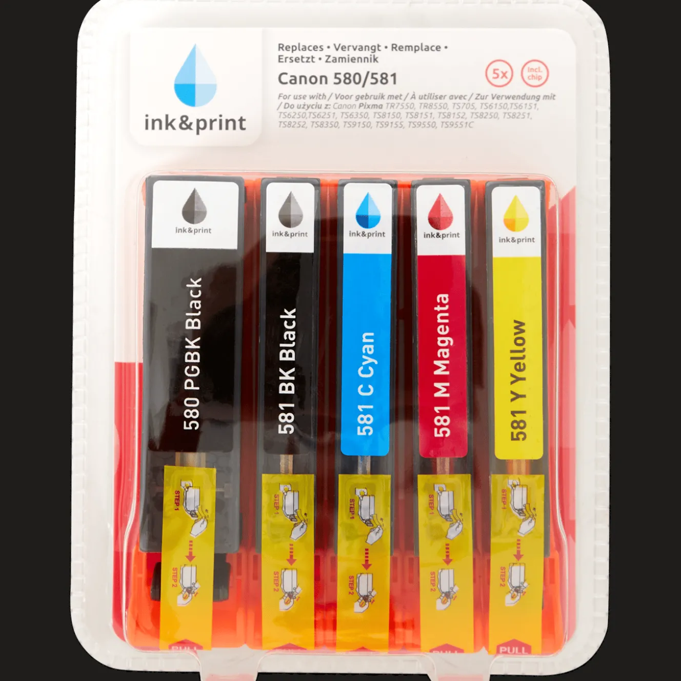 Ink & Print inktcartridges Canon 580/581