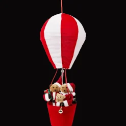 Kerstfiguur in luchtballon
