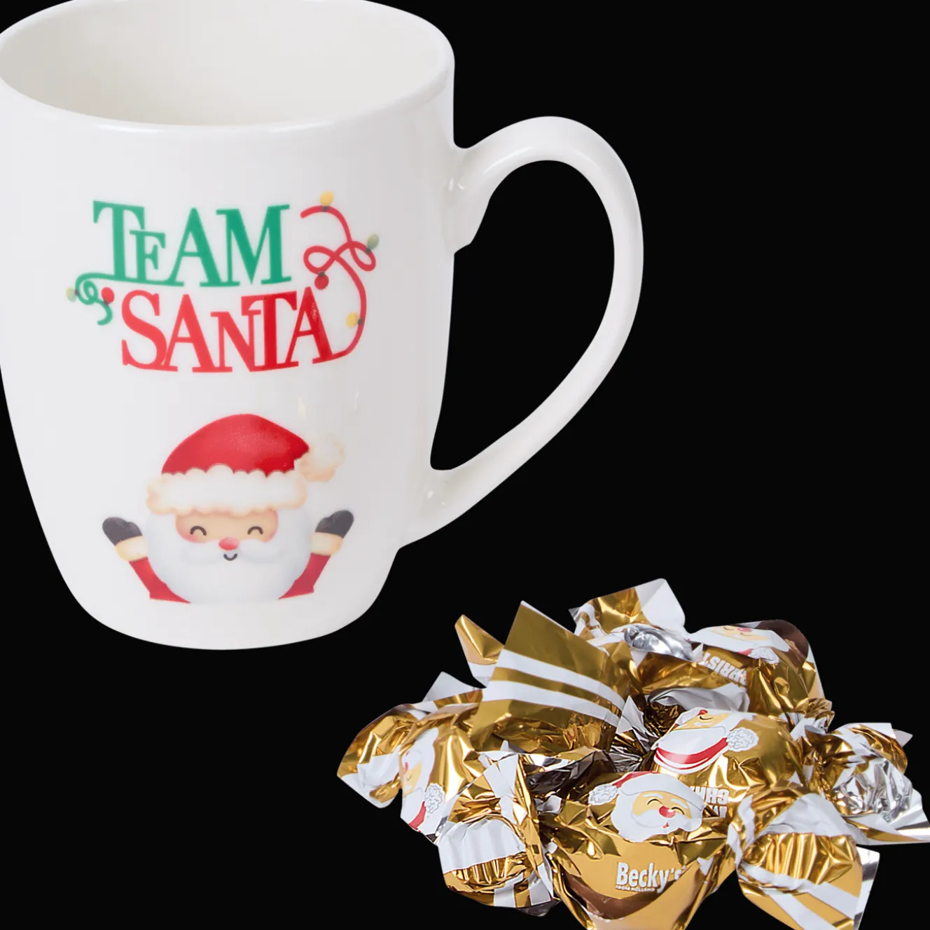 Kerstmok met pralines