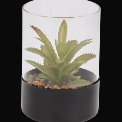 Kunstvetplant in glazenpot