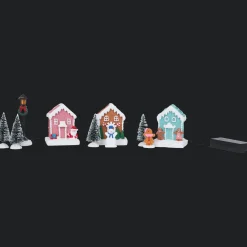 Magic Village kerstdorp met verlichting