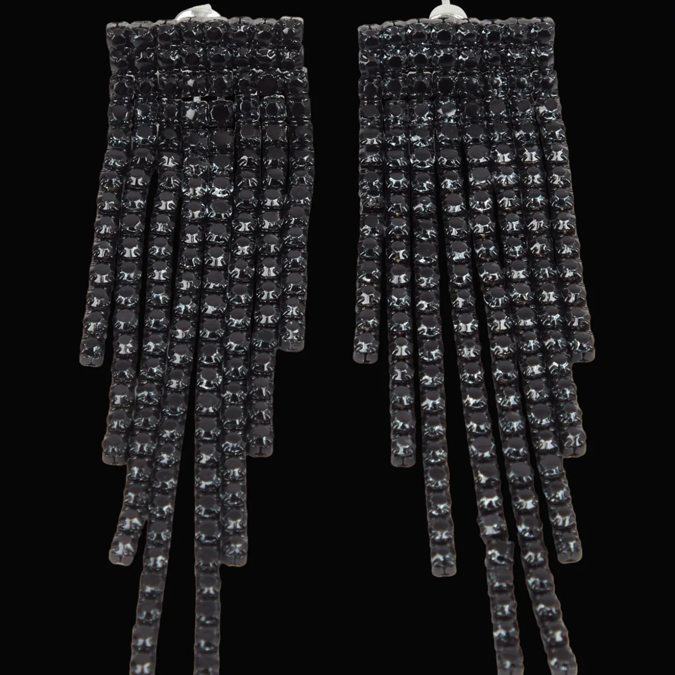 Oorbellen met glittersteentjes