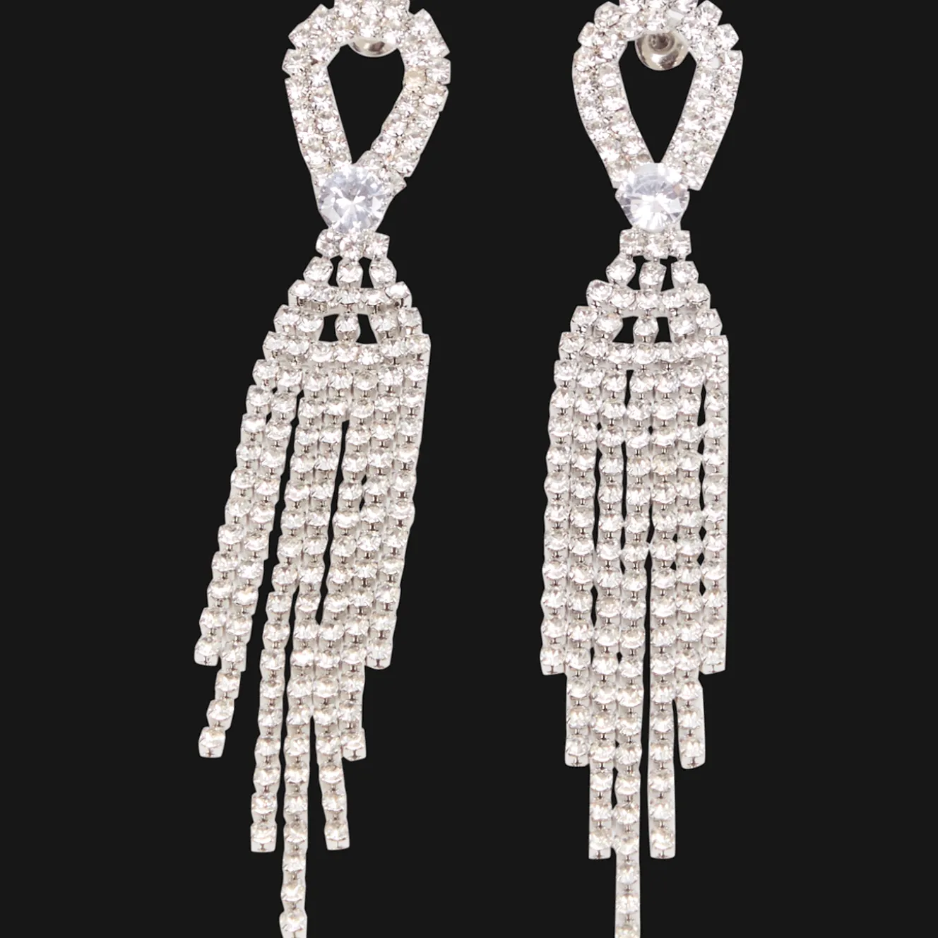 Oorbellen met glittersteentjes