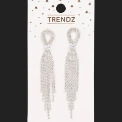 Oorbellen met glittersteentjes