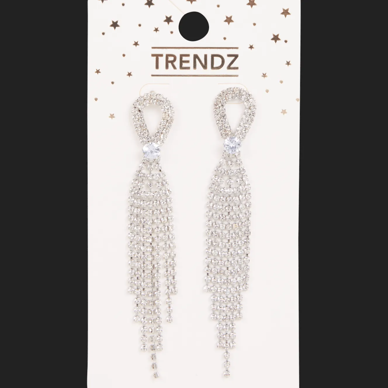 Oorbellen met glittersteentjes