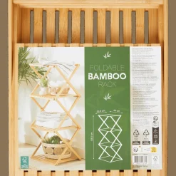 Opvouwbaar bamboe rek