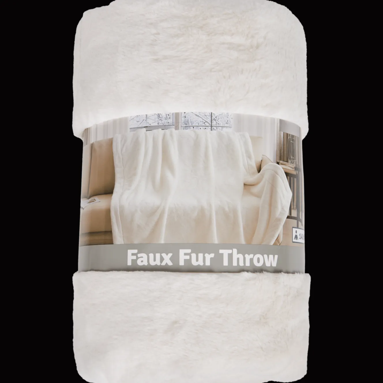 Plaid van imitatiebont