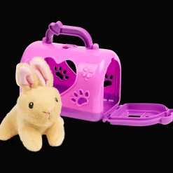 Pluchen dier in draagkoffer