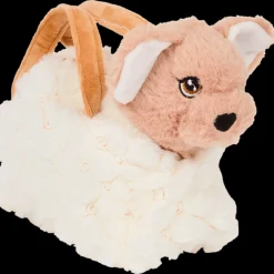 Pluchen hond in handtas