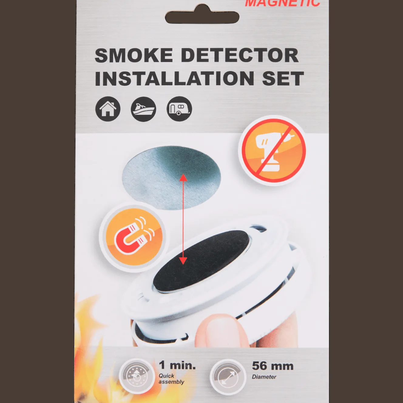 Rookmelder montageset