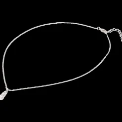 Stalen ketting met Swarovski-kristallen