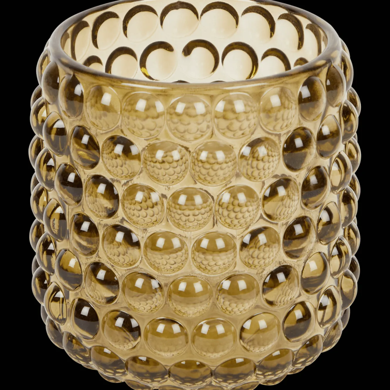 Theelichthouder met bolletjes
