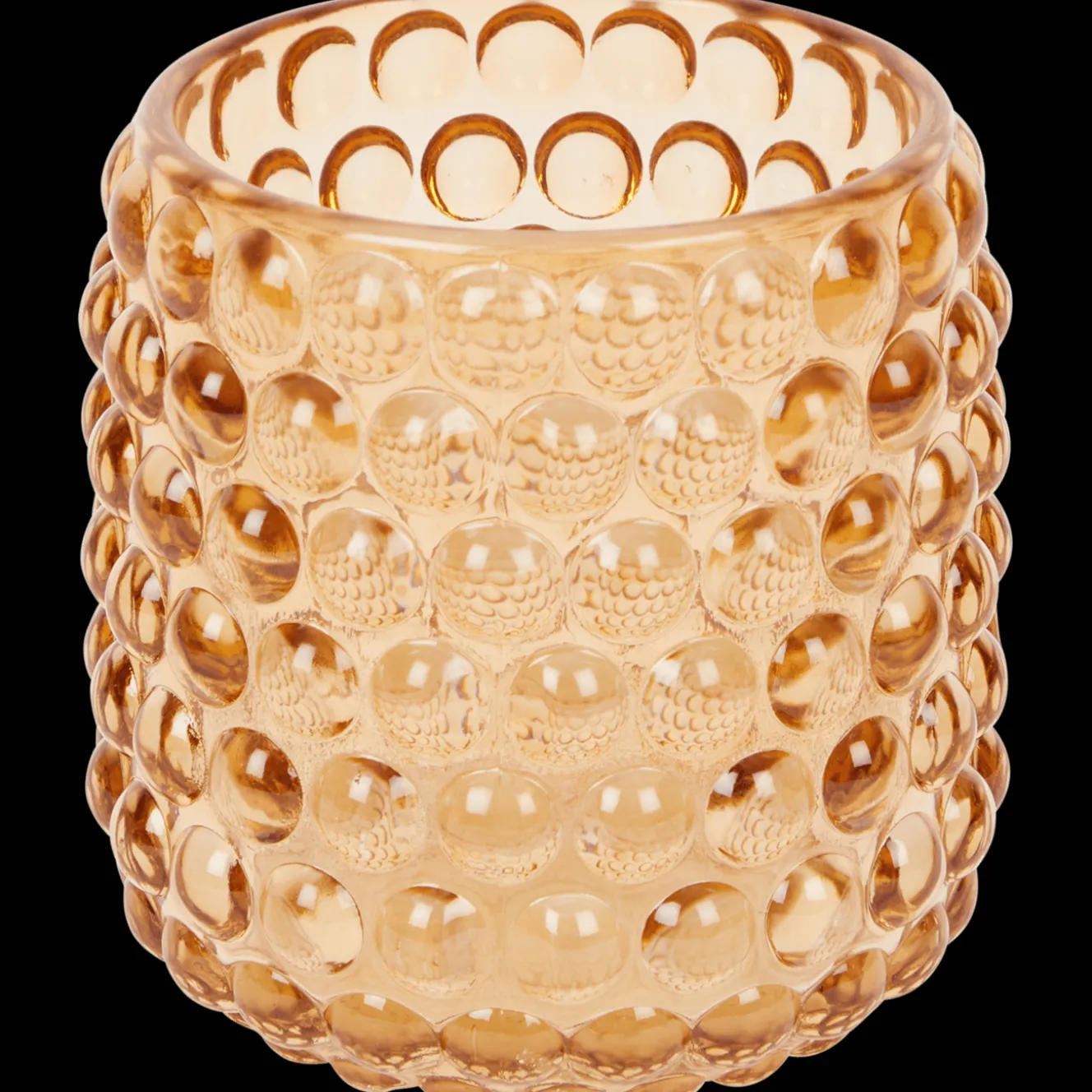 Theelichthouder met bolletjes