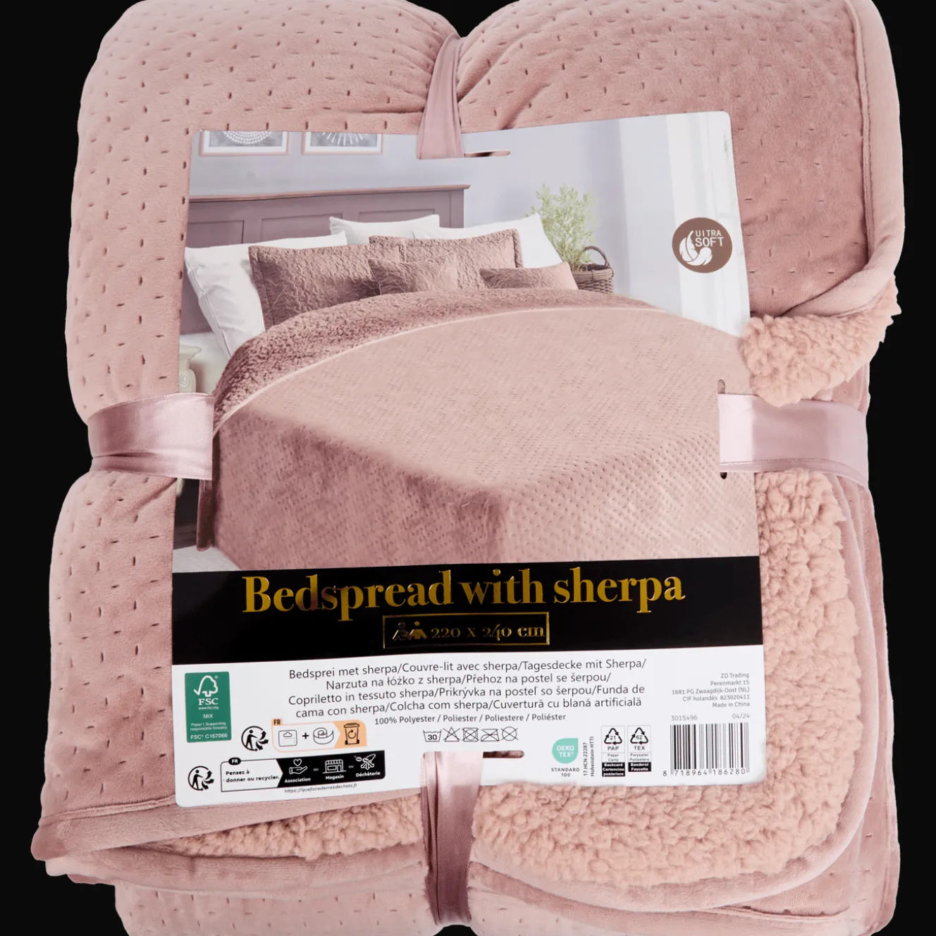 Velvet bedsprei