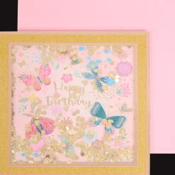 Wenskaart met confetti